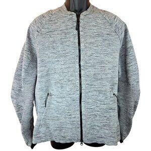 Nike Mens Nylon Blend Gray Zip-Up Jacket Large